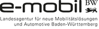Logo der Landesagentur für neue Mobilitätslösungen und Automotive, e-mobil BW